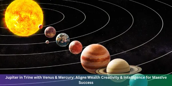 Jupiter in Trine with Venus & Mercury: Aligns Wealth Creativity & Intelligence for Massive Success